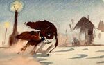 Lady lost in the snow by Mary Blair