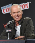 Michael Keaton attending the 2014 New York Comic Con.