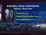 Binaural Audio Comparison "Sulley's Work Out" menu