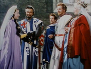 Queen Eleanor meeting the Earl's daughter, Maid Marian