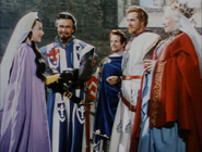 King Richard meeting the Earl's daughter, Maid Marian