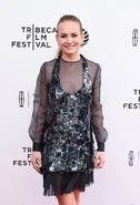 Britt Robertson attending the 2016 Tribeca Film Fest.