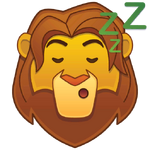 Disney Emoji Blitz - Adult Simba - Sleeping Variation