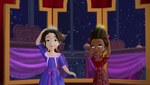 Jade and Ruby dressed as princesses