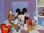 Mickey and pluto at the supermarket