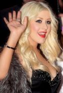 Christina Aguilera at the premiere of Burlesque (2010)
