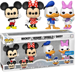 Unnumbered 4-Pack: Mickey, Minnie, Donald & Daisy (Disney 100th Anniversary) (2022 Walmart Exclusive)