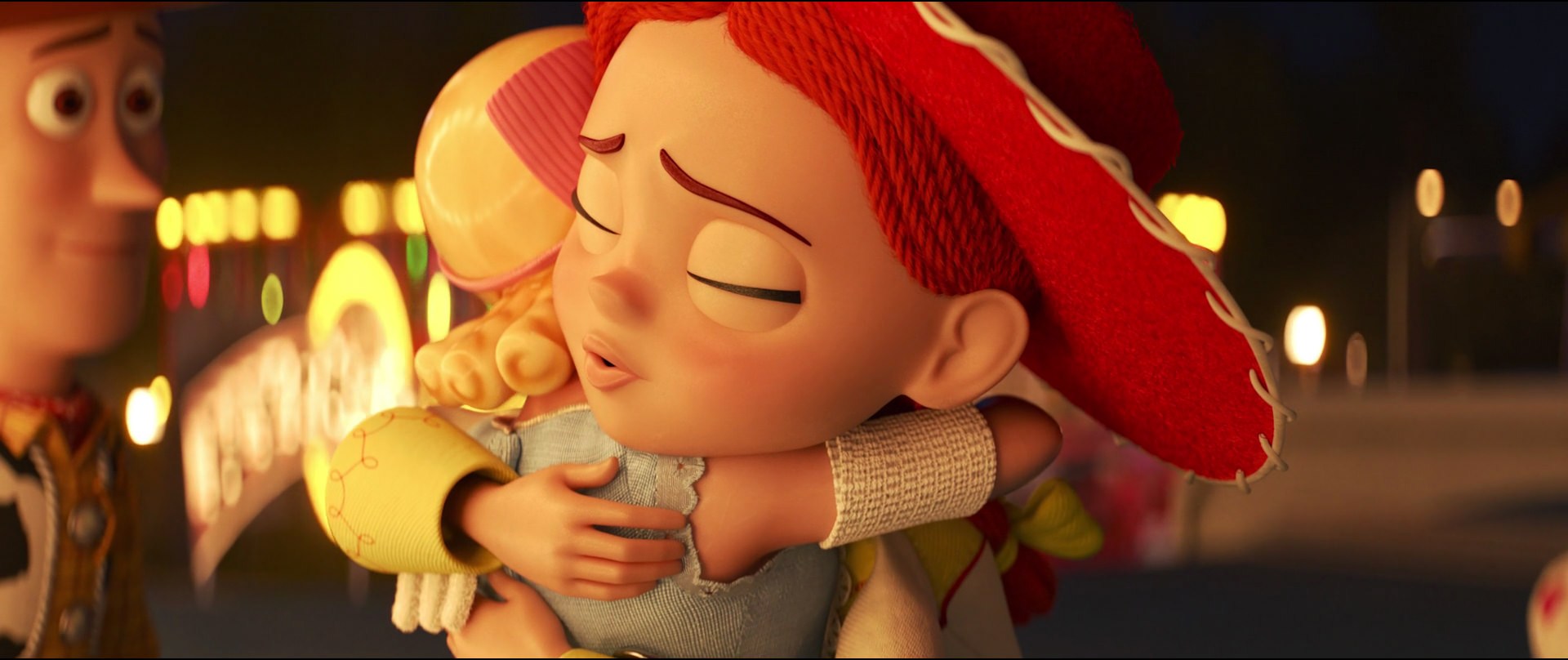 woody and jessie hug