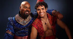 Genie and Aladdin on Aladdin the Broadway Musical 1