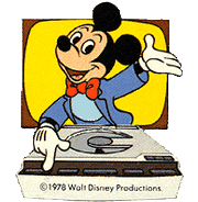 Mickey Mouse and DiscoVision player