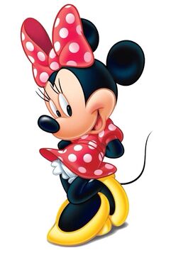 minnie mouse cartoon black and white