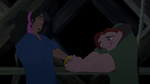 Quasimodo happy to see Esmeralda is all right