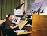 Davis animating Briar Rose from Sleeping Beauty (1).