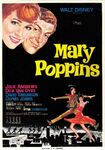 Mary Poppins black poster