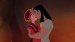 Shang and Mulan's first kiss