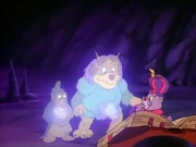 AdventuresOfTheGummiBears-ForWhomTheSpellHolds-Shapeshifting.png (239 KB) Zorlock and Grot shapeshifting as Gruffi and Grammi