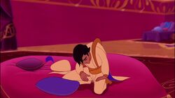 Aladdin realizes the error of his ways.