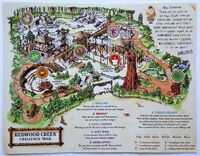 Completed Wilderness Explorer Map featuring the six merit badges