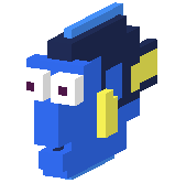 Dory en Disney Crossy Road.