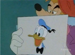 A painting of Donald is seen in one episode of Goof Troop.