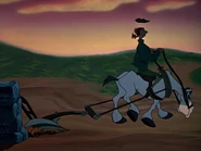 Old Gunpowder is a broken down plow horse.