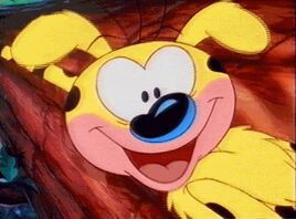Marsupilami smiling