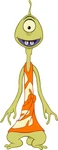 Clip art of Pleakley as he appears in Lilo & Stitch: The Series