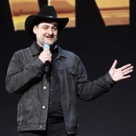 Dave Filoni speaks at D23 Expo19.jpg (171 KB) Dave Filoni speaks onstage at The Mandalorian panel at the 2019 D23 Expo.