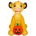 Halloween Simba with Jack-O'-Lantern Inflatable by Gemmy Industries (2025)