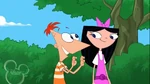 Isabella and Phineas walking