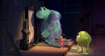 Boo with Mike and Sulley.