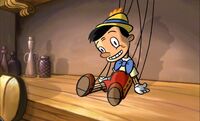 Pinocchio in the film's opening