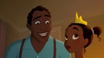 James telling Tiana she has to work hard to achieve her dreams.