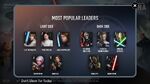 Star Wars Force Arena 1 Year Most Popular Leaders