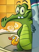 Swampy in the bathtub