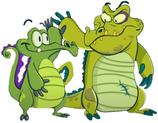 Swampy and Cranky high 5!