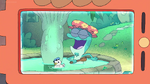 A rubber duck resembling Donald in the Amphibia episode "Swamp and Sensibility"