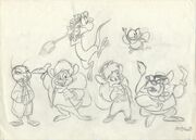 Early development for Chip 'n Dale Rescue Rangers by Will Finn