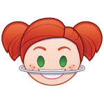 Darla's emoji for Disney Emoji Blitz