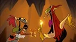 Wander and Sylvia trying to hand Lord Hater his gift in "The Gift 2: The Giftening"