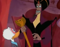 Jafar hipnotiza a Pato Donald.