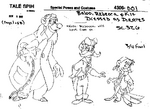 Concept Art for Baloo, Rebecca and Kit disguised as Air Pirates.