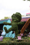 Mad Hatter topiary at the Magic Kingdom