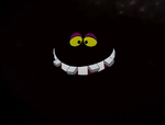Cheshire Cat smile and eyes
