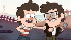 Gravity Falls Stanley and Stanford friendly punch
