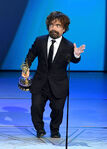 Peter Dinklage speaks onstage during the 70th Annual Emmy Awards in September 2018.