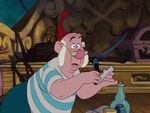 Mr. Smee hears the Crocodile with the ticking sound