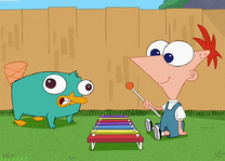 Perry y Phineas de bebés.