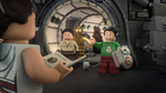 Rose, Poe, BB-8, Chewie, D-O, R2, and 3PO arrive - The LEGO Star Wars Holiday Special