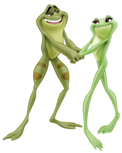 Hallmark Ornament (Disney The Princess and The Frog Tiana with Frog Prince Naveen)